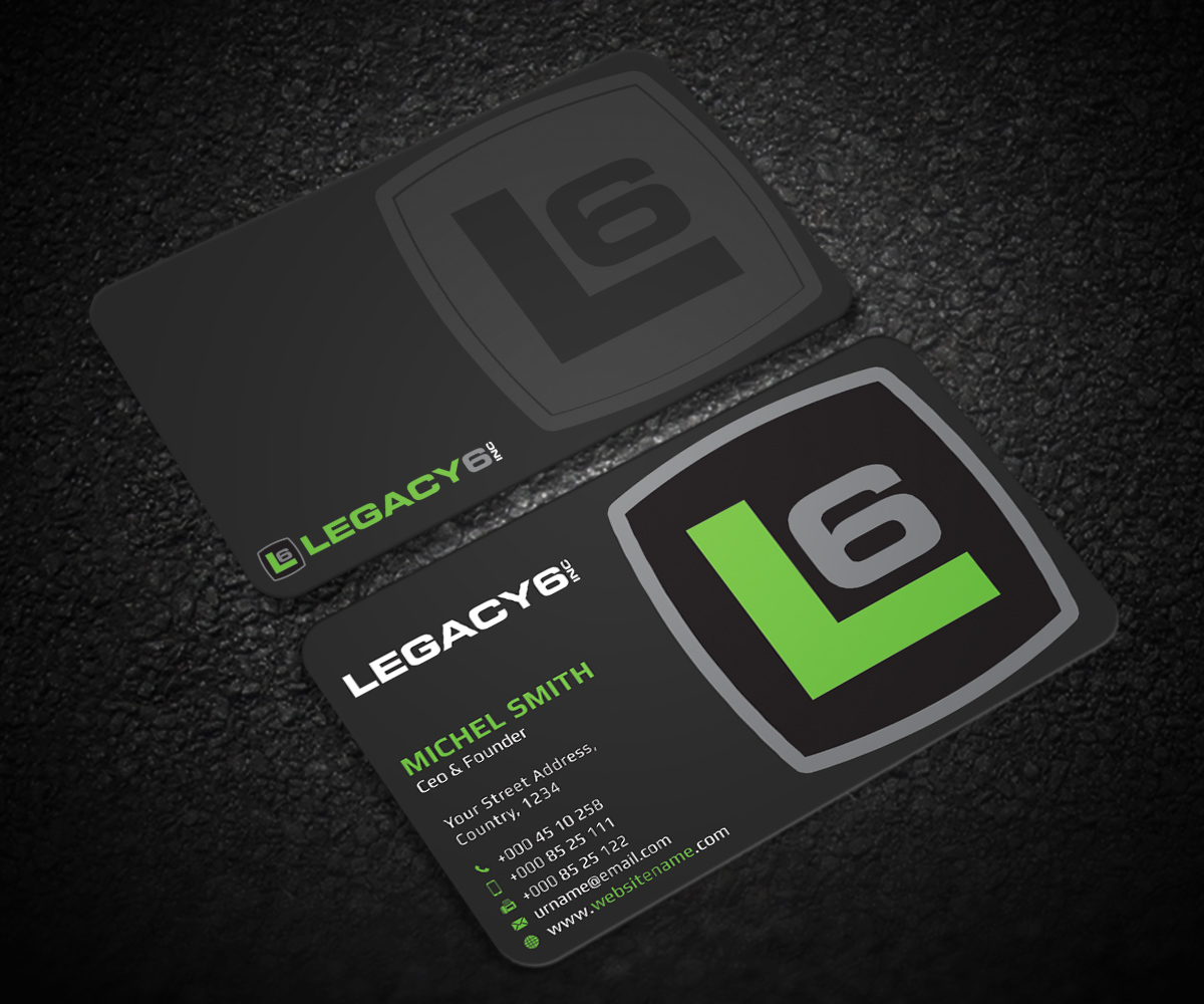 Design de Carte de Visite par Guruje pour Legacy 6 Inc | Design #14468323