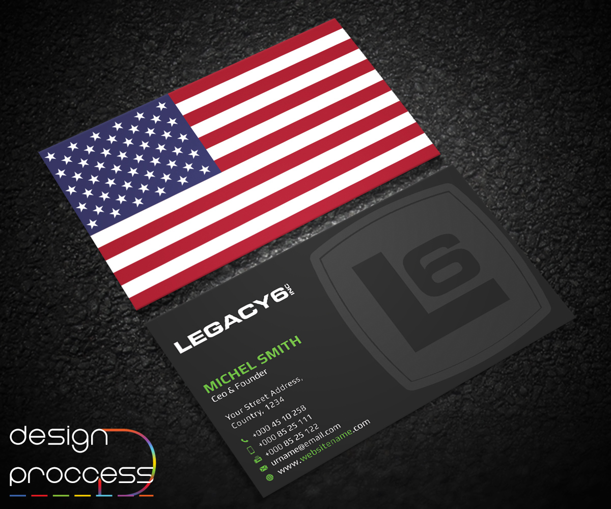 Business Card Design by Guruje for Legacy 6 Inc | Design #14700651