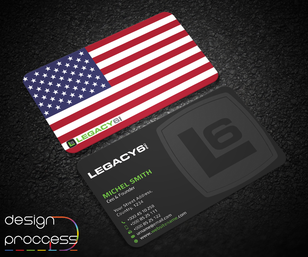 Business Card Design by Guruje for Legacy 6 Inc | Design #14700652
