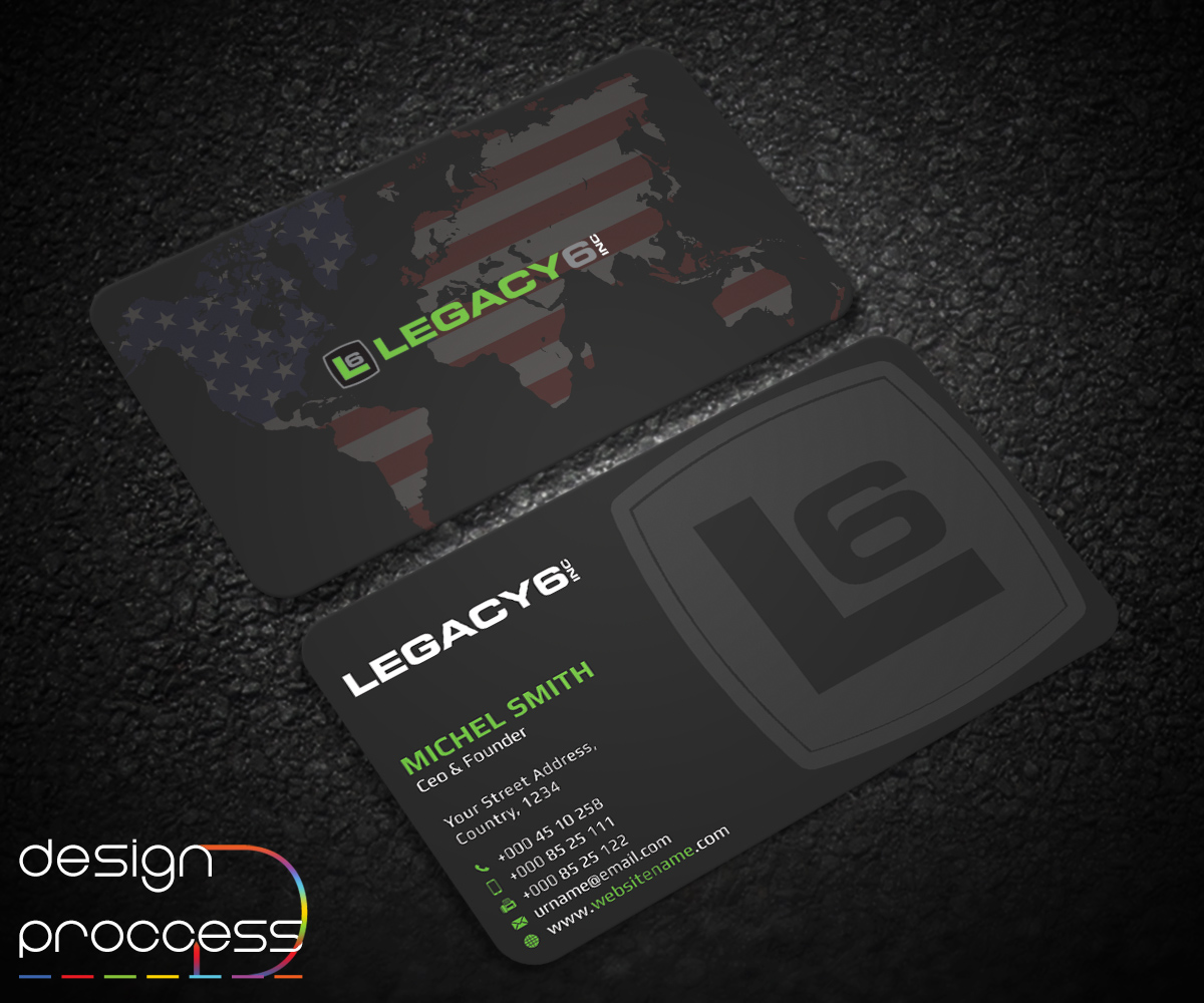 Design de Carte de Visite par Guruje pour Legacy 6 Inc | Design #14700691