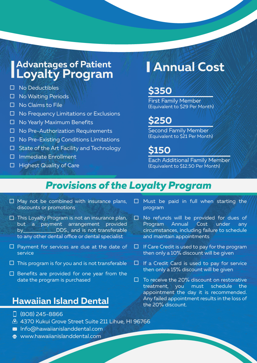 Brochure Design by Impressive Sol for Hawaiian Island Dental | Design #14456125