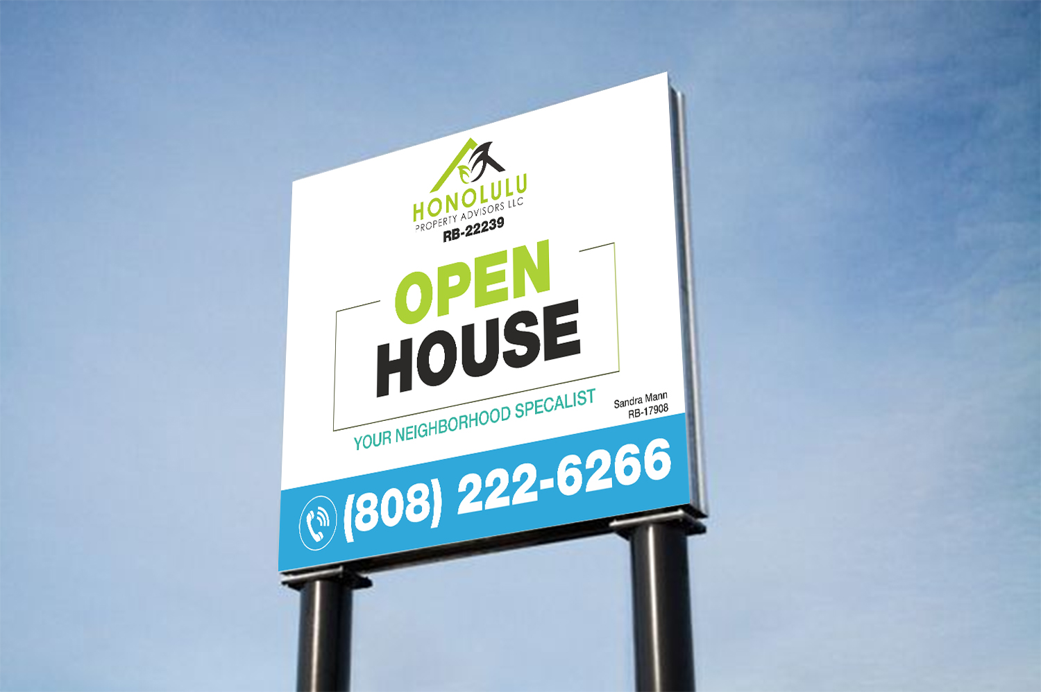 Serious, Professional, Real Estate Signage Design for Honolulu Property ...