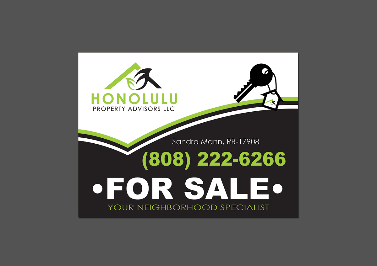 Schilder-Design von GM79 für Honolulu Property Advisors LLC | Design #14473680