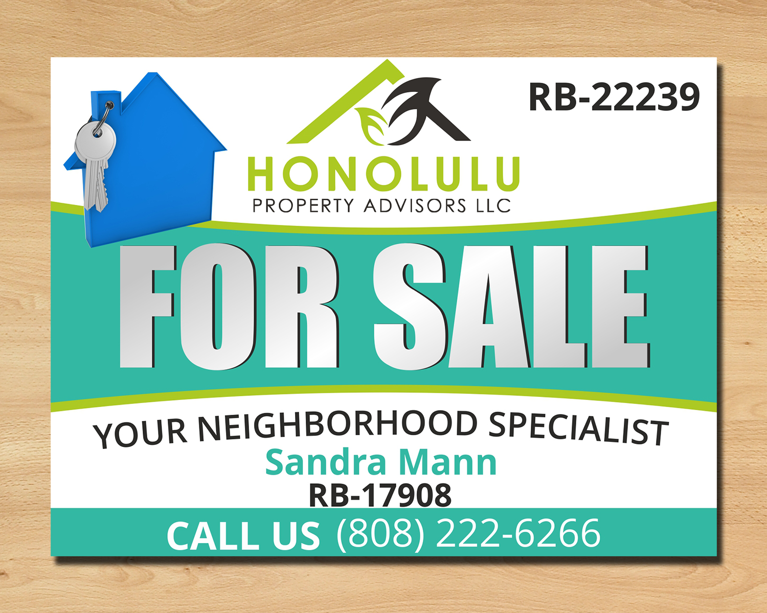 Schilder-Design von ecorokerz für Honolulu Property Advisors LLC | Design #14476000