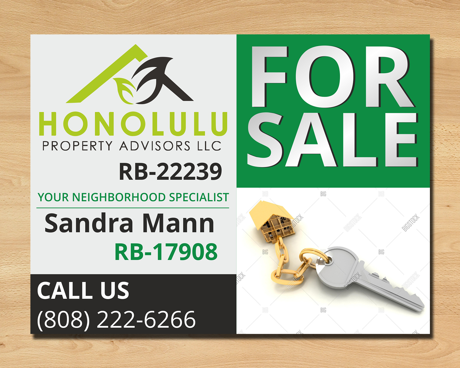 Signage Design by ecorokerz for Honolulu Property Advisors LLC | Design #14476001