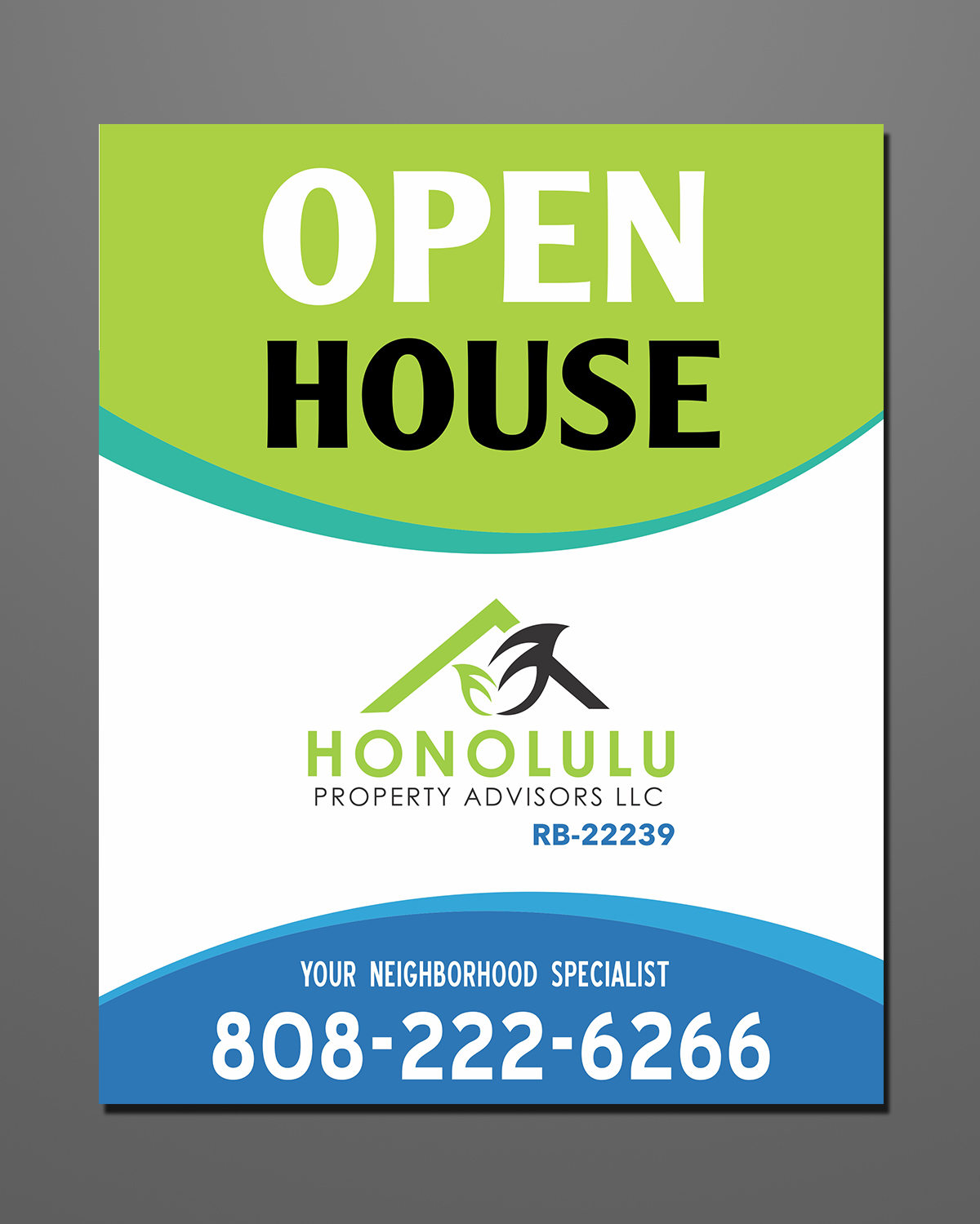 Signage Design by ecorokerz for Honolulu Property Advisors LLC | Design #14477564