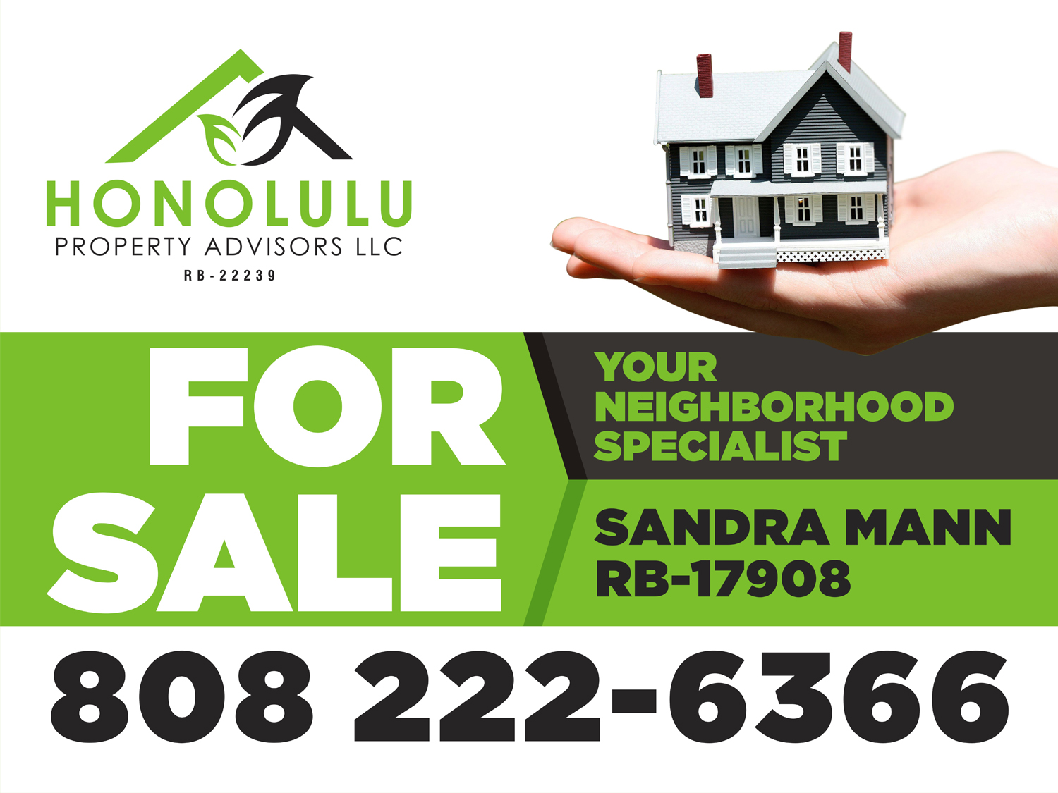 Signage Design by Marketing Wings for Honolulu Property Advisors LLC | Design #14491607