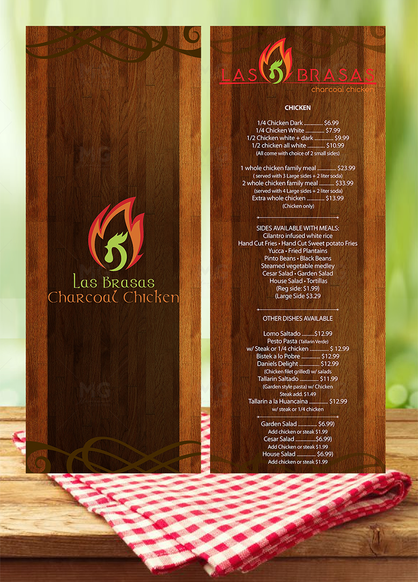 Menu Design by mgfrontado for this project | Design #14474159