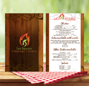 Las Brasas Charcoal Chicken MENU! | Design de Menu par mgfrontado
