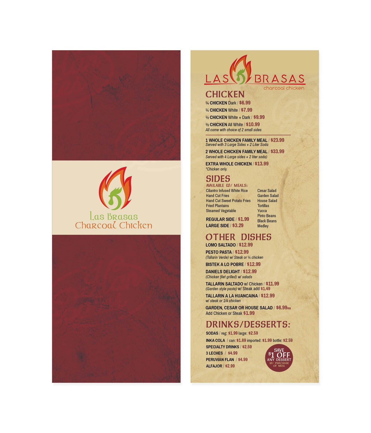 Menu Design by HanBatesDesign for this project | Design #14512432