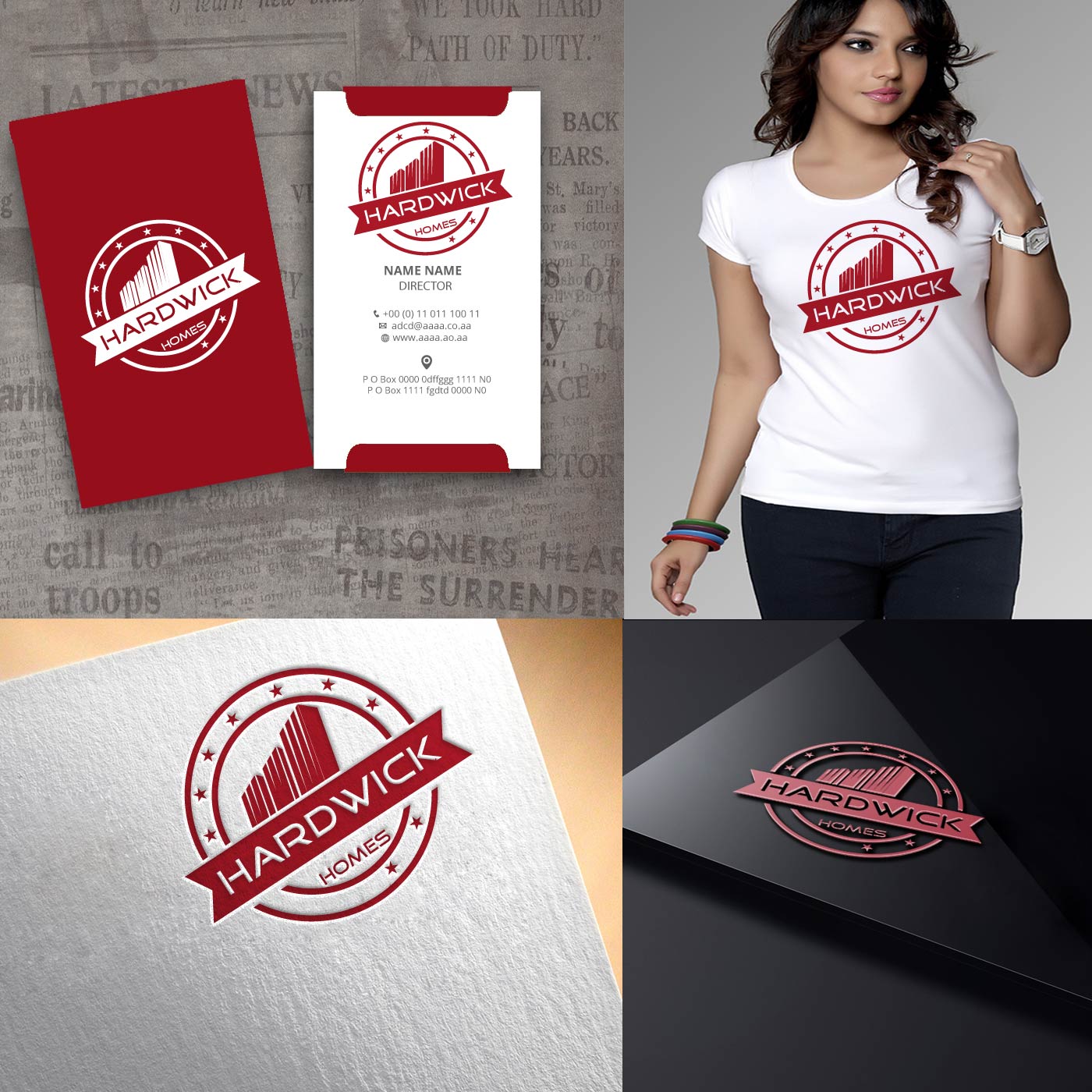 Diseño de Logo por zebronicgraphic para Hardwick Homes | Diseño #14496318