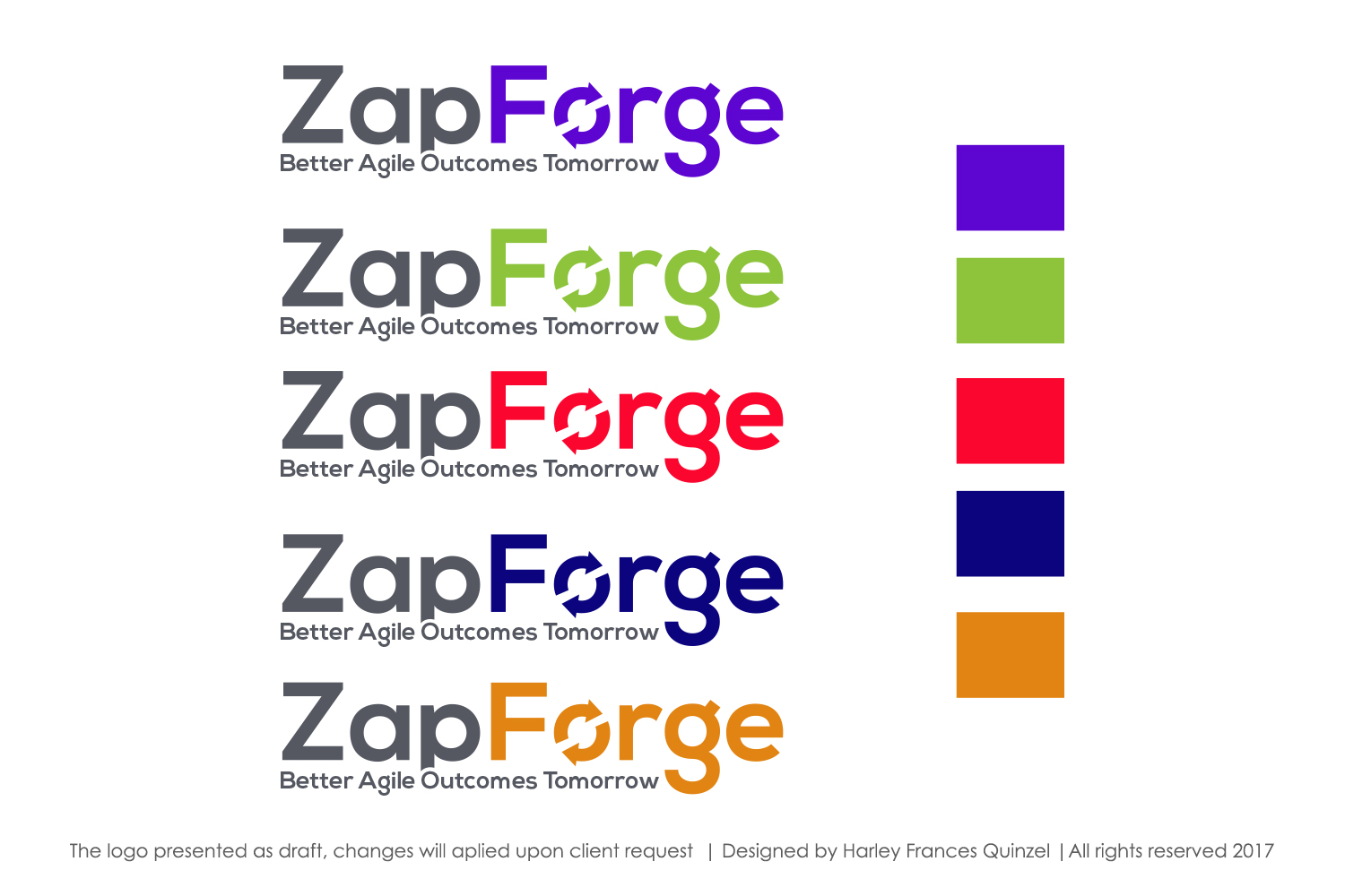 Logo Design by Harleen Frances Quinzel ® for ZapForge | Design: #14566817