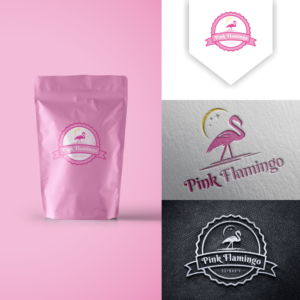 Pink Flamingo Sugar Cookies | Logo Design by Angkasa Official