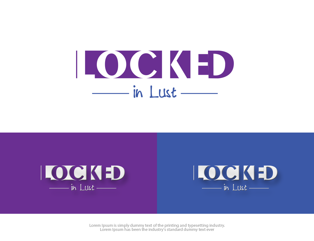 Logo Design by groomfox for Locked in Lust | Design #14463770
