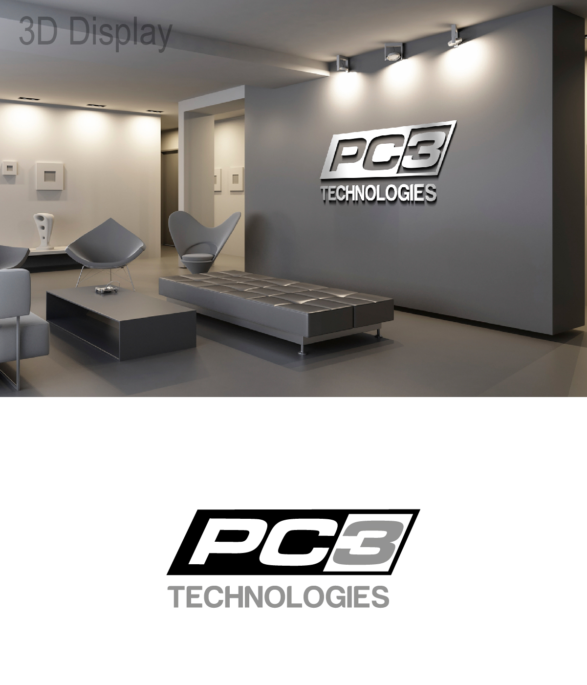 Diseño de Logo por 3Guys para PC3 Technologies | Diseño #14482001