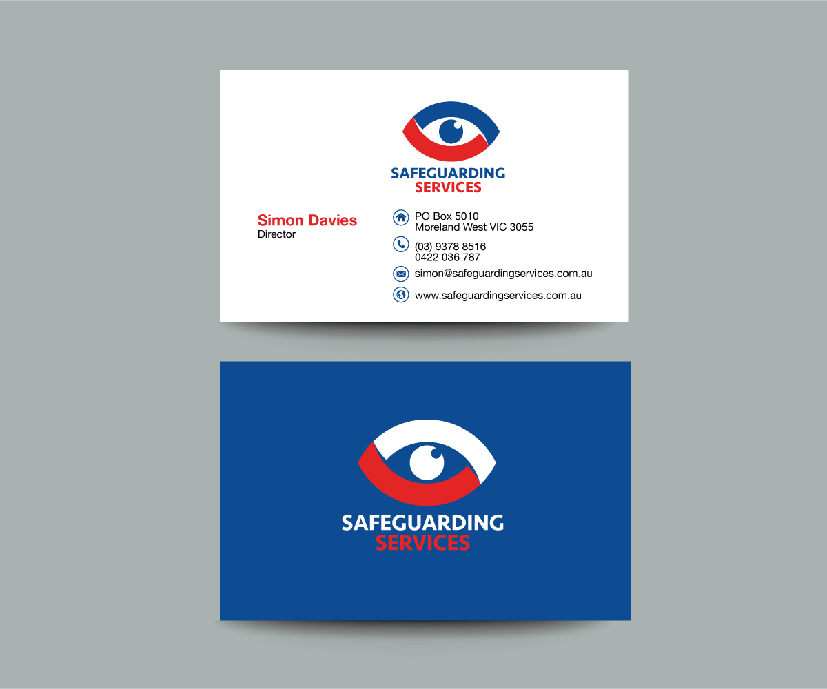 Business Card Design by designjeep for Safeguarding Services | Design: #14501811