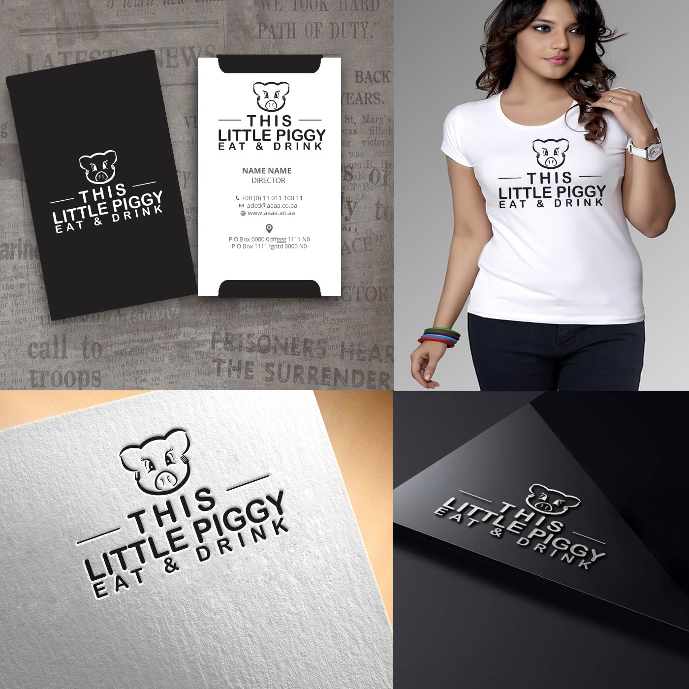 Logo Design by zebronicgraphic for This Little Piggy & Co | Design #14496270