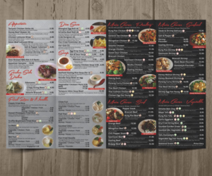 Menu Design by Cut and Glue for Chamber Red Chinese Bistro | Design: #14626843