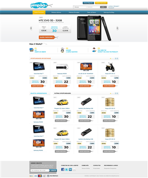 Quiz website - Based on DesignCrowd.com design | Web Design by Mayank Patel