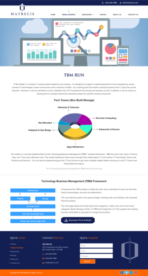 A new web site design for Matrecis.com | Web Design by Sbss
