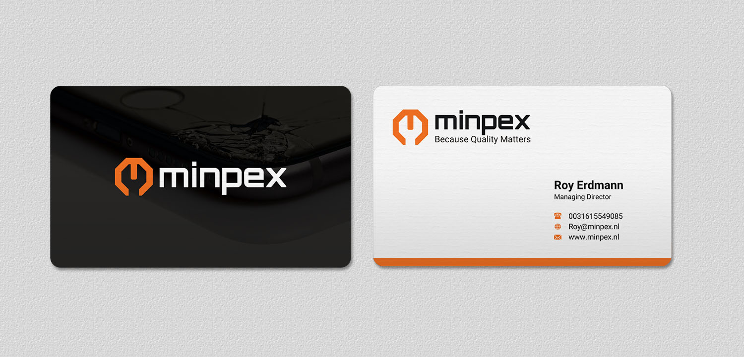 Business Card Design by INDIAN_Ashok for Minpex B.V. | Design #14491452