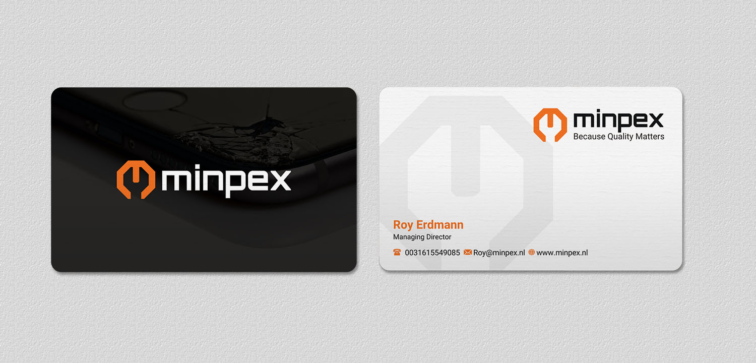 Business Card Design by INDIAN_Ashok for Minpex B.V. | Design #14491453