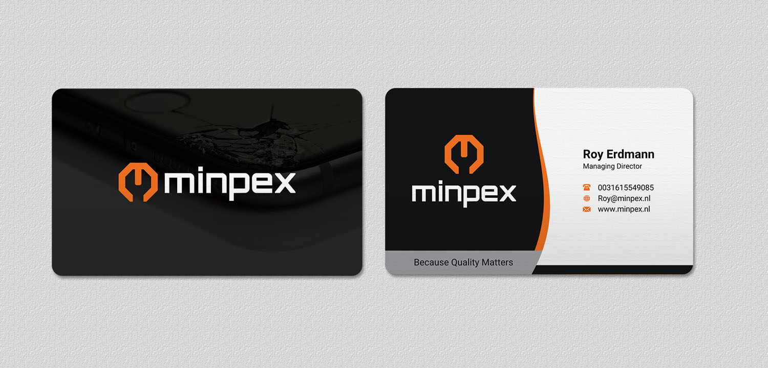 Business Card Design by INDIAN_Ashok for Minpex B.V. | Design #14491462
