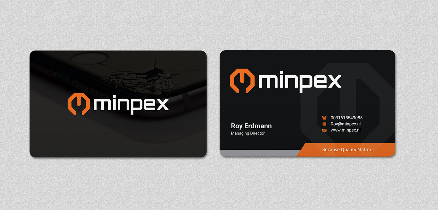 Business Card Design by INDIAN_Ashok for Minpex B.V. | Design #14491464