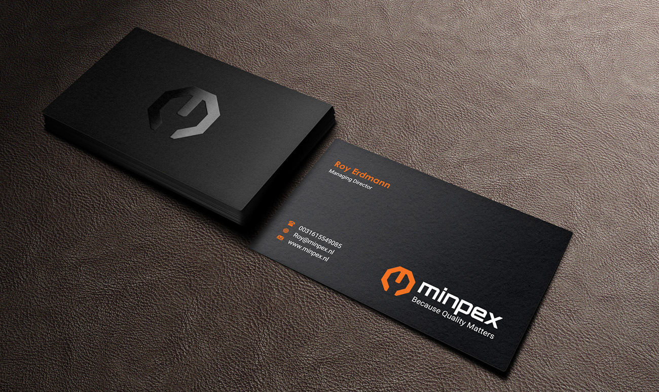 Business Card Design by INDIAN_Ashok for Minpex B.V. | Design #14491481