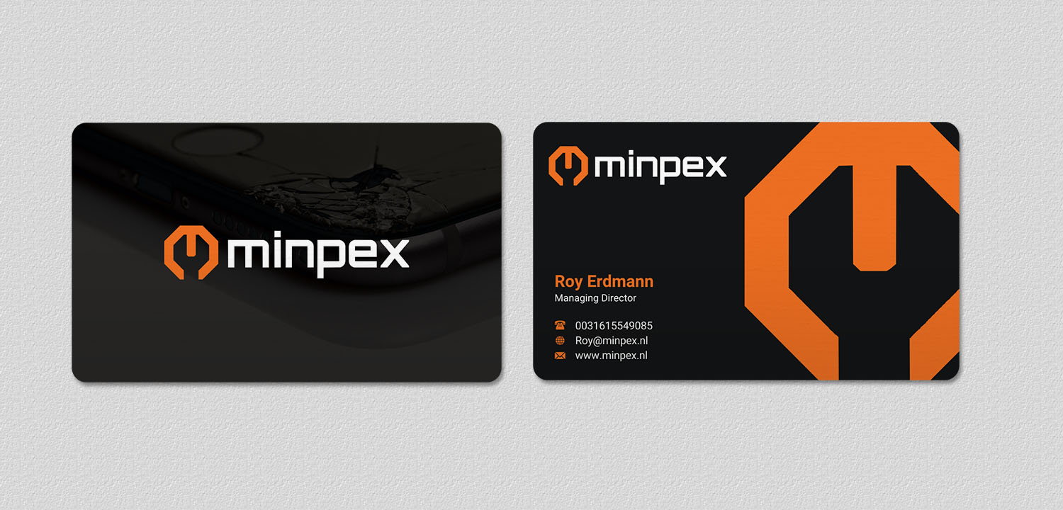 Business Card Design by INDIAN_Ashok for Minpex B.V. | Design #14491484