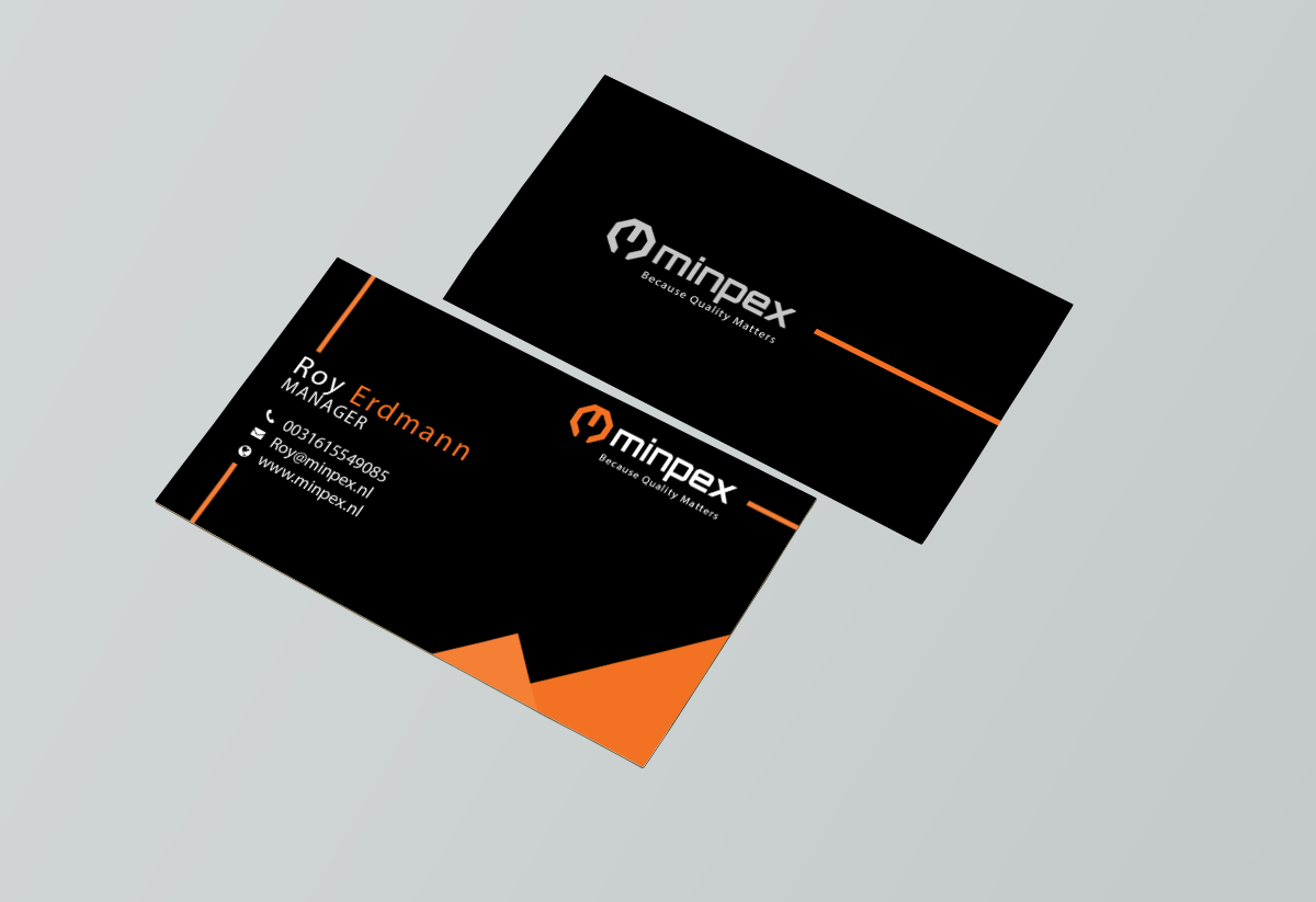 Design de Carte de Visite par DCMadrid pour Minpex B.V. | Design #14485566