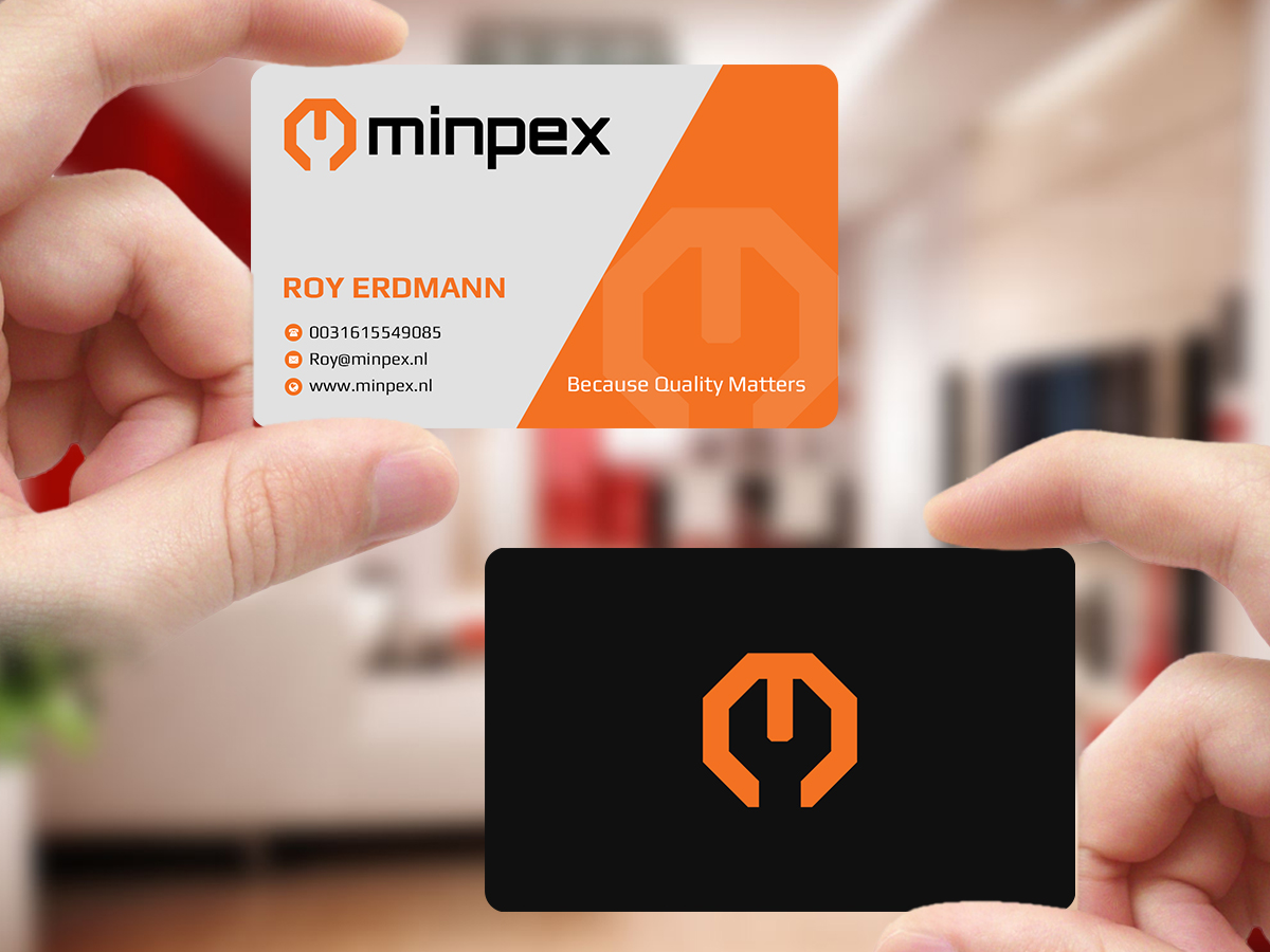 Visitenkarten-Design von Creations Box 2015 für Minpex B.V. | Design #14494890