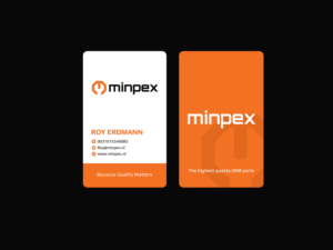 Design de Carte de Visite par Creations Box 2015 pour Minpex B.V. | Design : #14494906