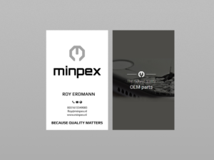 Design de Carte de Visite par Creations Box 2015 pour Minpex B.V. | Design : #14495200