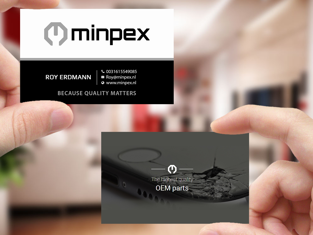 Visitenkarten-Design von Creations Box 2015 für Minpex B.V. | Design #14495202