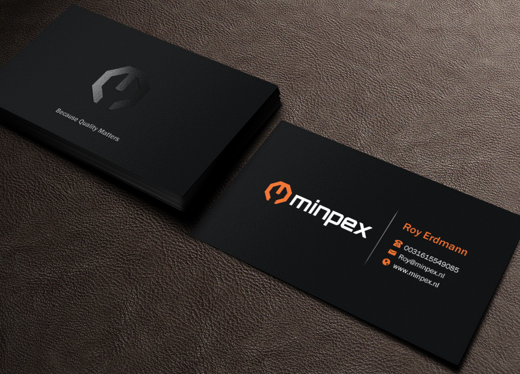 Visitenkarten-Design von Brand aid für Minpex B.V. | Design #14486888