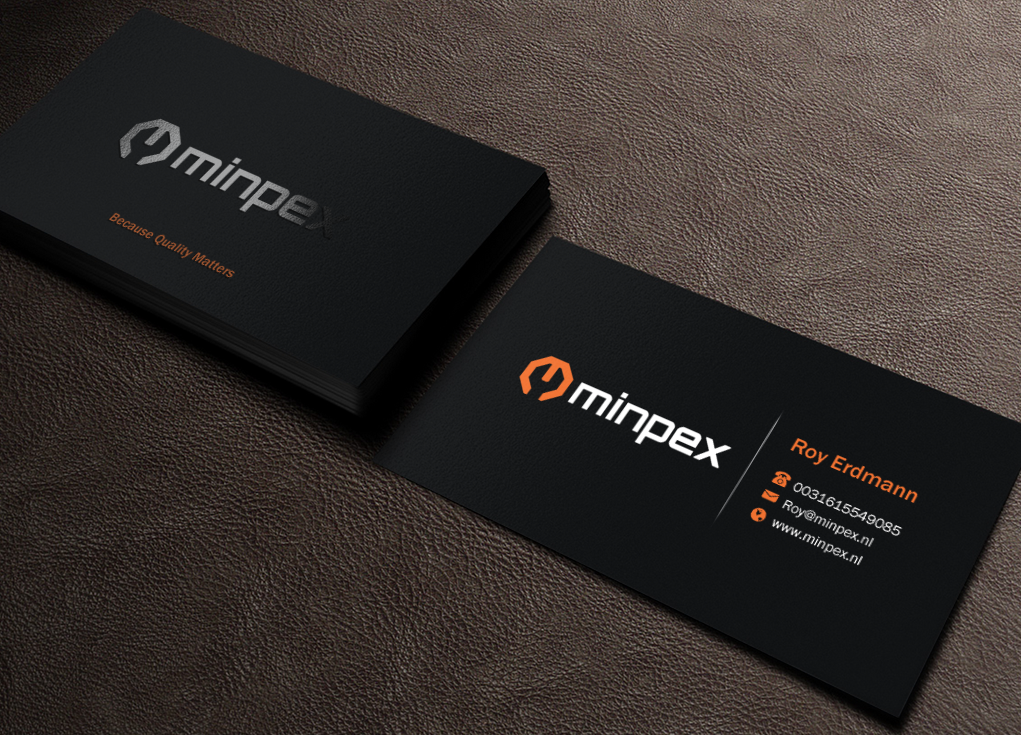 Visitenkarten-Design von Brand aid für Minpex B.V. | Design #14486891