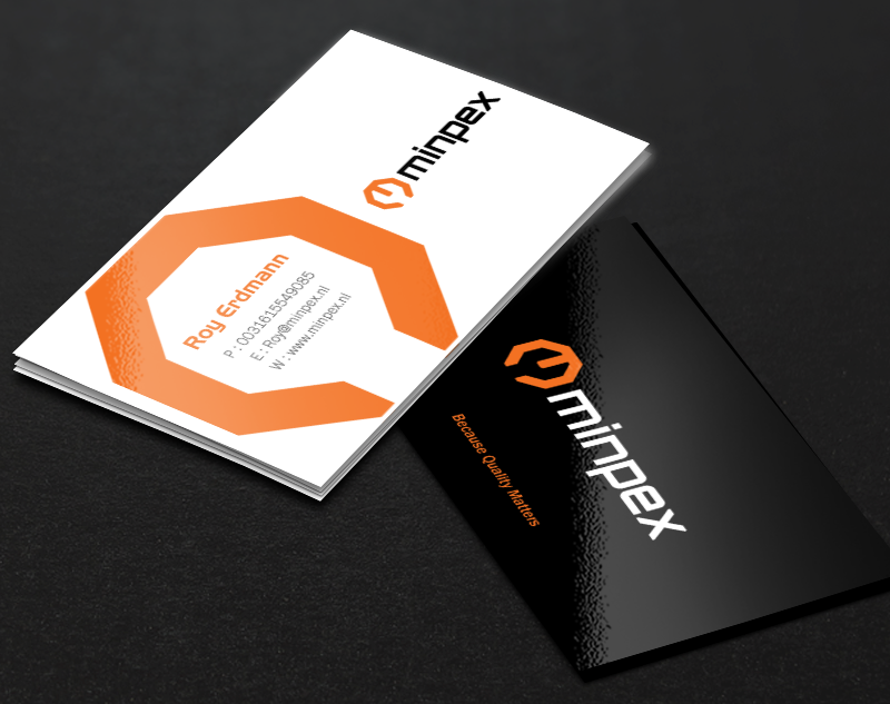 Visitenkarten-Design von Brand aid für Minpex B.V. | Design #14486931
