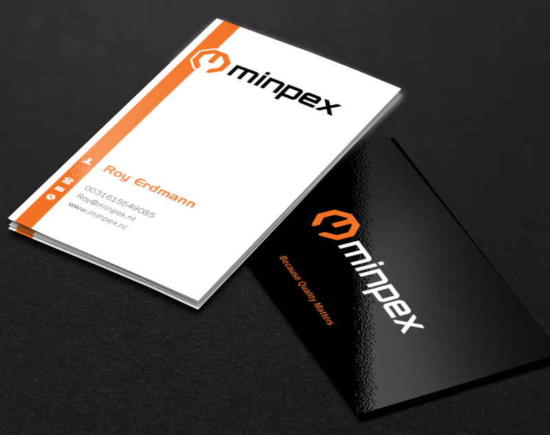 Visitenkarten-Design von Brand aid für Minpex B.V. | Design #14486953