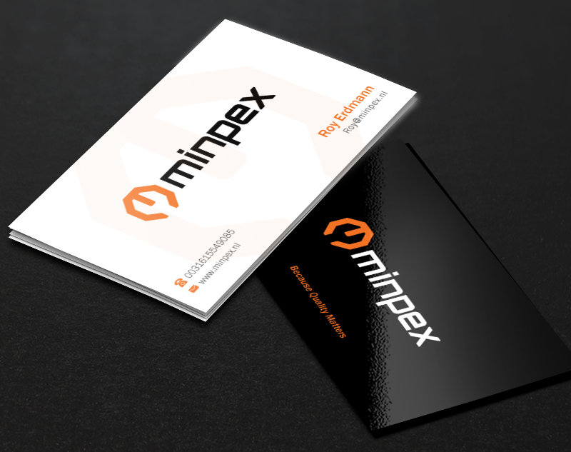 Visitenkarten-Design von Brand aid für Minpex B.V. | Design #14486971