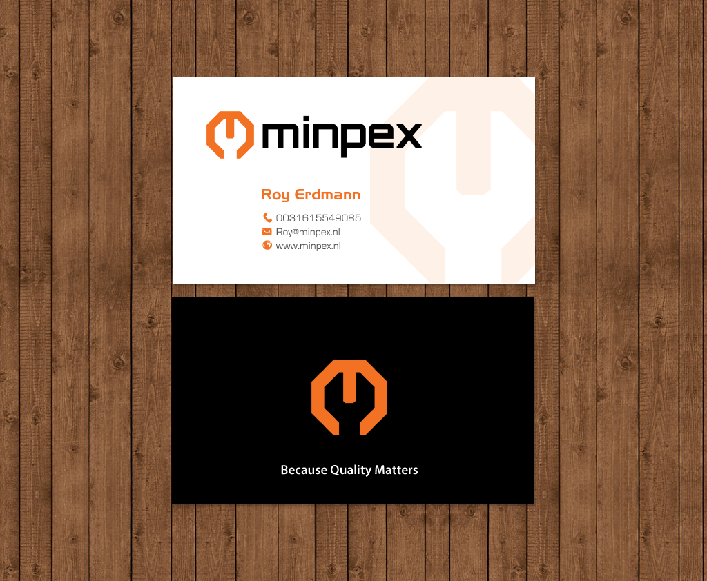 Business Card Design by chandrayaan.creative for Minpex B.V. | Design #14487348