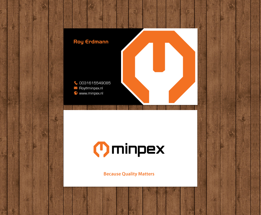 Business Card Design by chandrayaan.creative for Minpex B.V. | Design #14487371