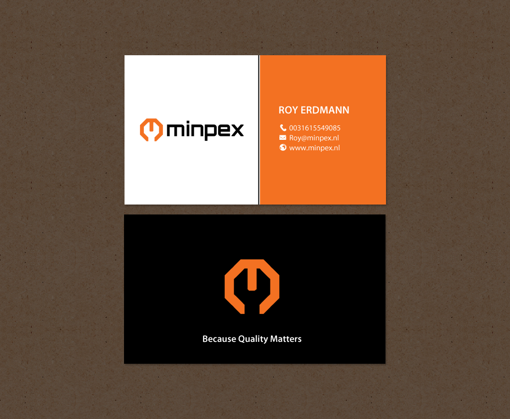 Business Card Design by chandrayaan.creative for Minpex B.V. | Design #14487400