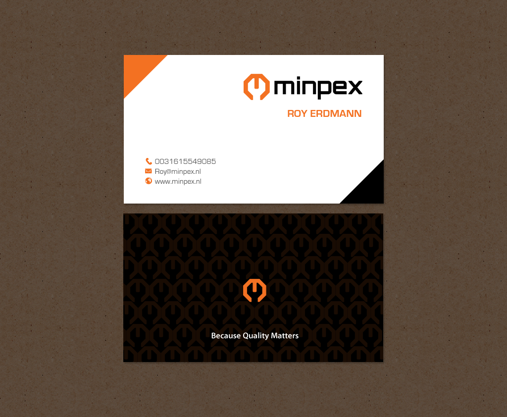 Business Card Design by chandrayaan.creative for Minpex B.V. | Design #14487416