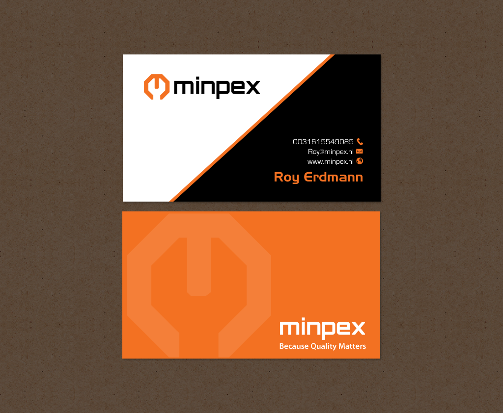 Business Card Design by chandrayaan.creative for Minpex B.V. | Design #14487418
