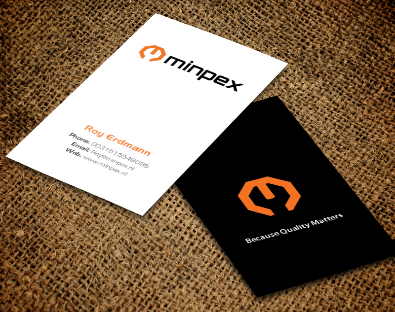 Visitenkarten-Design von chandrayaan.creative für Minpex B.V. | Design #14487431