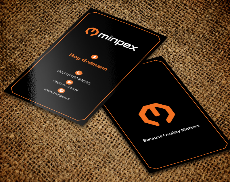 Visitenkarten-Design von chandrayaan.creative für Minpex B.V. | Design #14487463