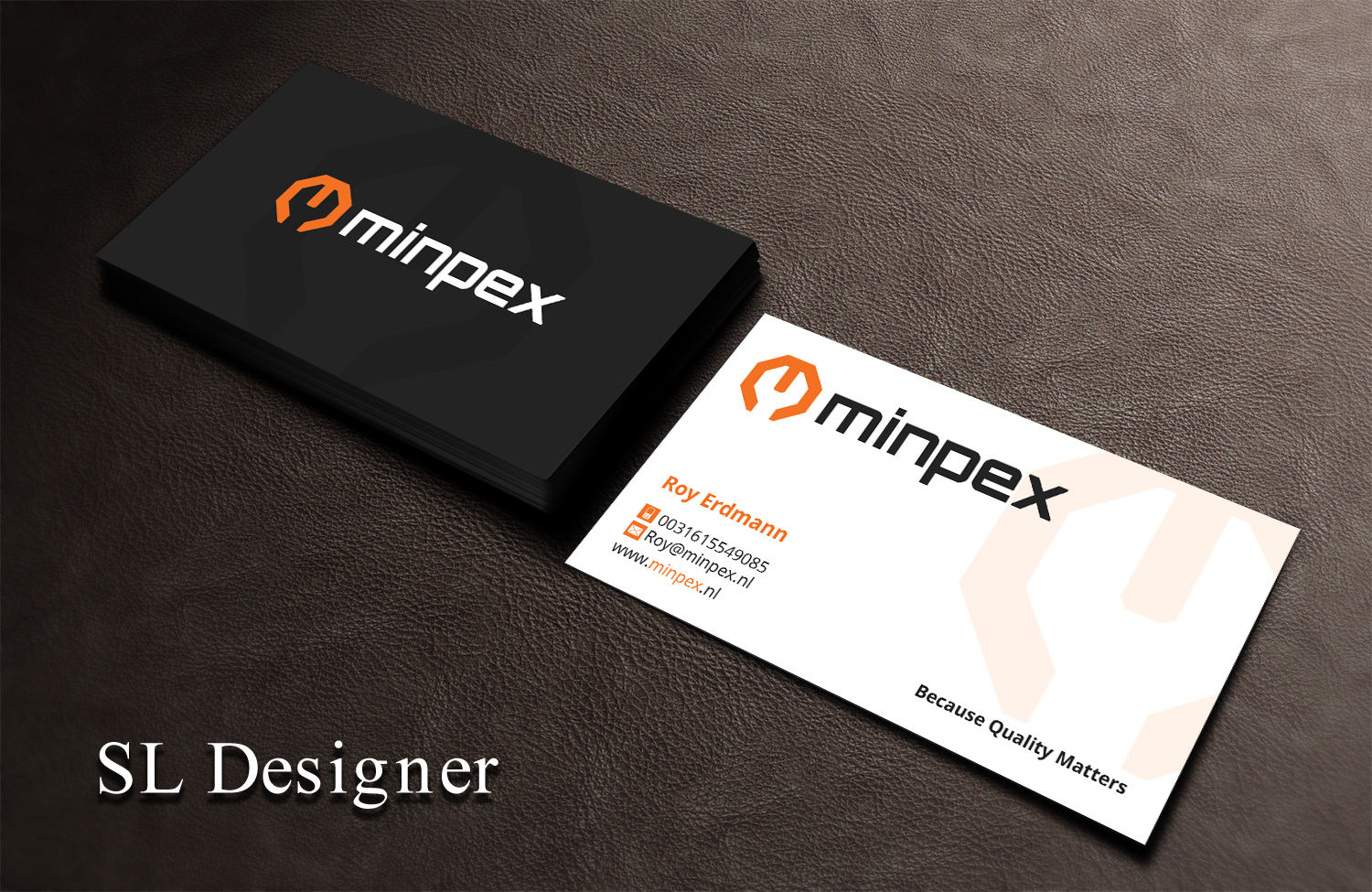 Visitenkarten-Design von SL Designer für Minpex B.V. | Design #14482065