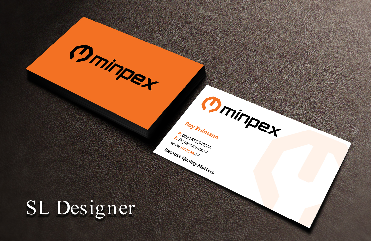 Business Card Design by SL Designer for Minpex B.V. | Design #14482067
