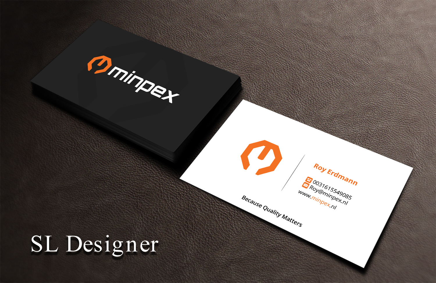 Business Card Design by SL Designer for Minpex B.V. | Design #14482070